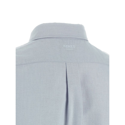 Kenzo Blue Cotton Blouse