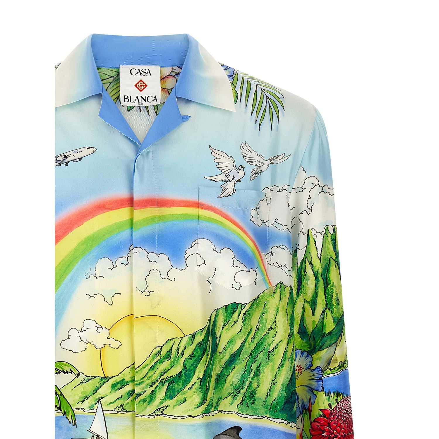 Casablanca Multicolor Silk Blouse