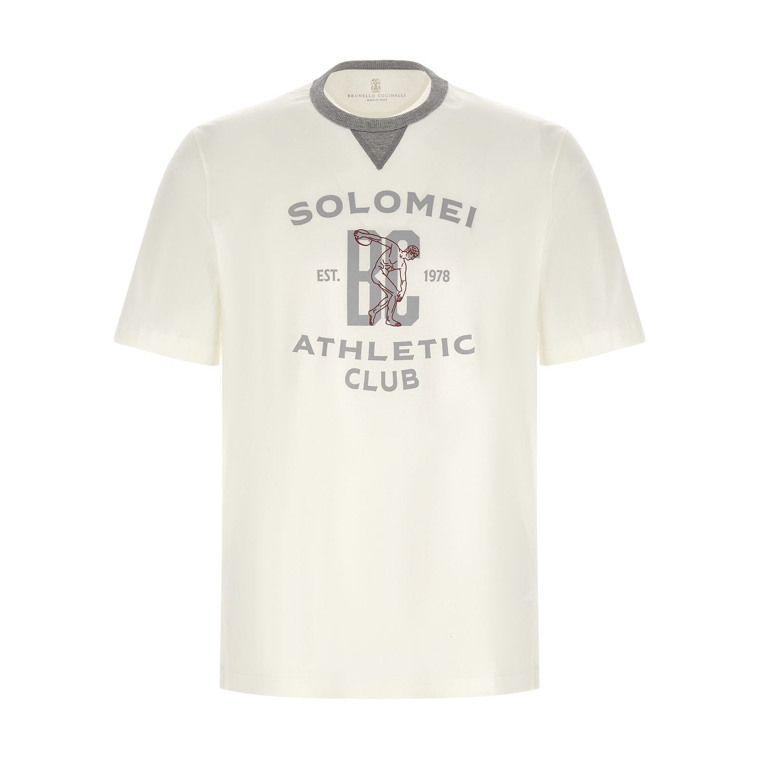 Brunello Cucinelli White Cotton T-Shirt