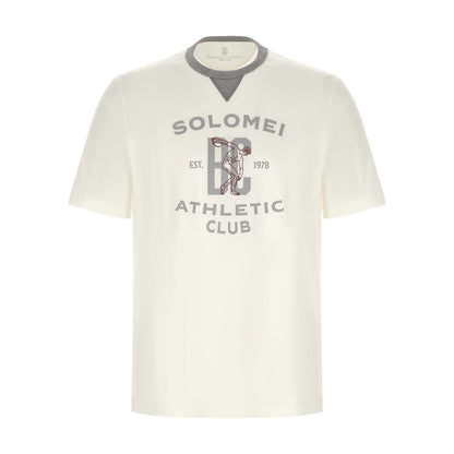 Brunello Cucinelli White Cotton T-Shirt