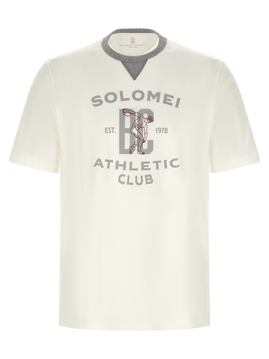 Brunello Cucinelli White Cotton T-Shirt