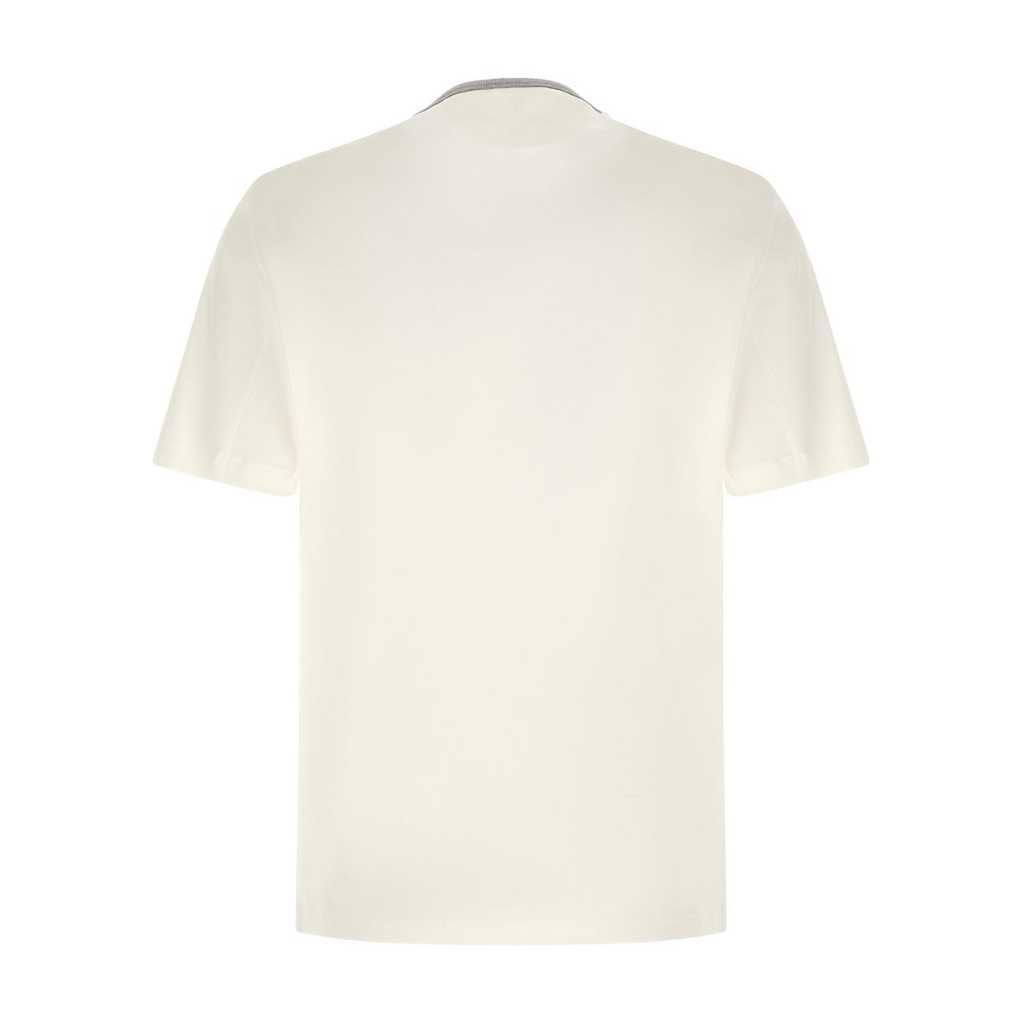 Brunello Cucinelli White Cotton T-Shirt
