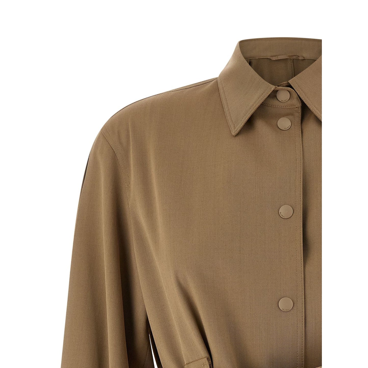 Max Mara Beige Virgin Wool Blouse