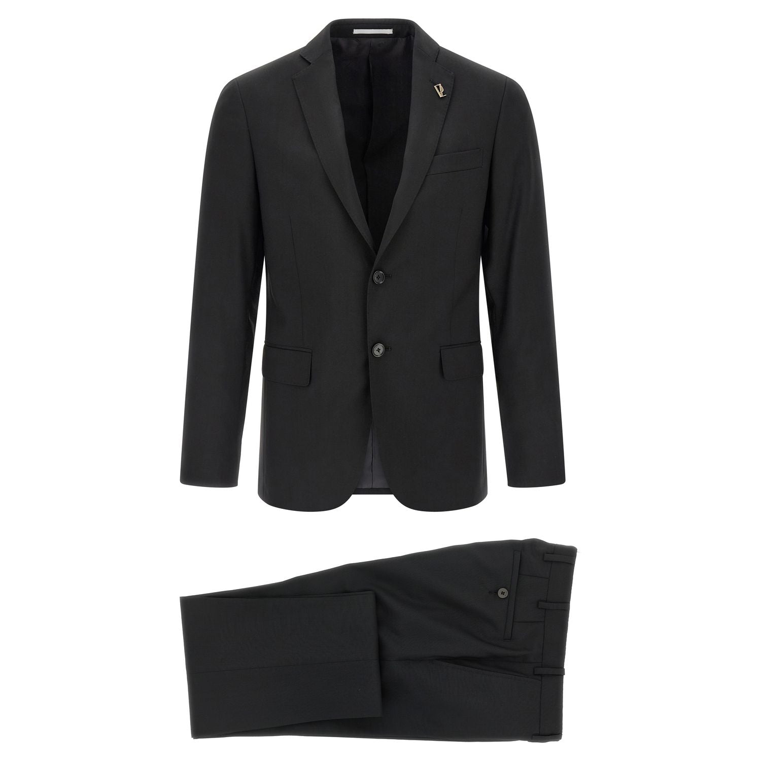 Pal Zileri Black Wool Two-Piece Suit