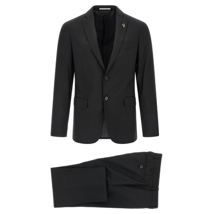 Pal Zileri Black Wool Two-Piece Suit