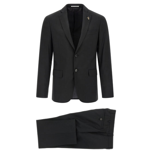Pal Zileri Black Wool Two-Piece Suit