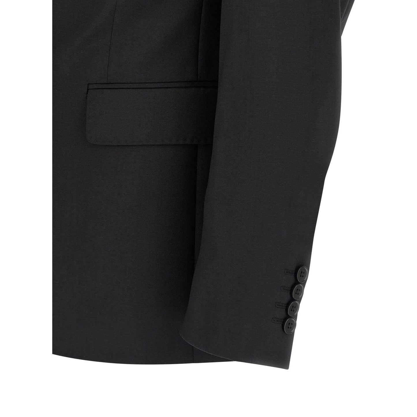 Pal Zileri Black Wool Two-Piece Suit