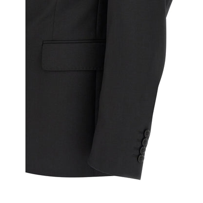 Pal Zileri Black Wool Two-Piece Suit