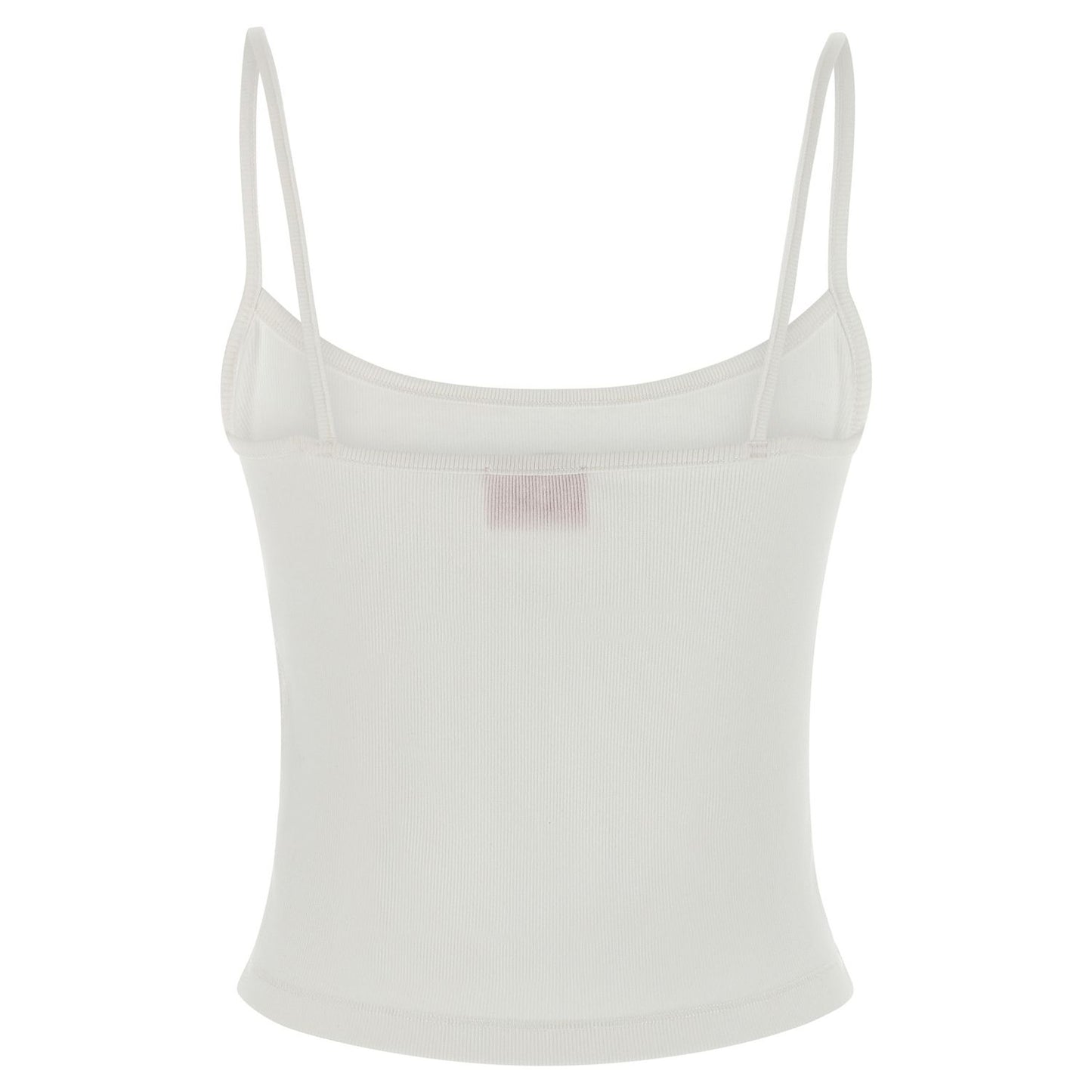 Diesel White Cotton Tank Tops