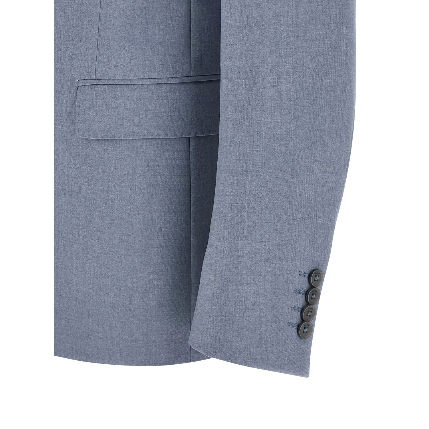Pal Zileri Blue Polyester Two-Piece Suit