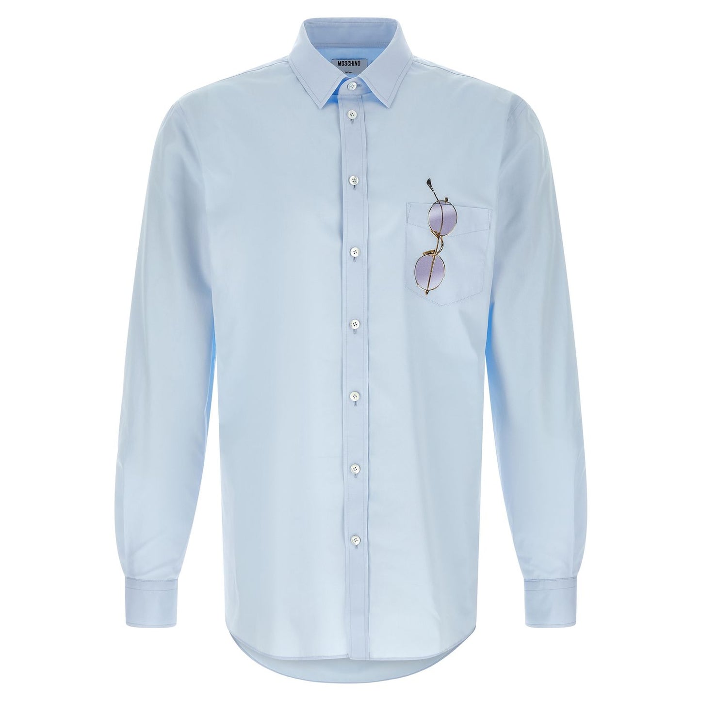 Moschino Blue Cotton Blouse