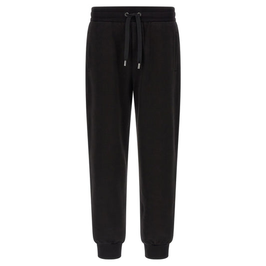 Dolce & Gabbana Black Cotton Joggers (Workout Pants)