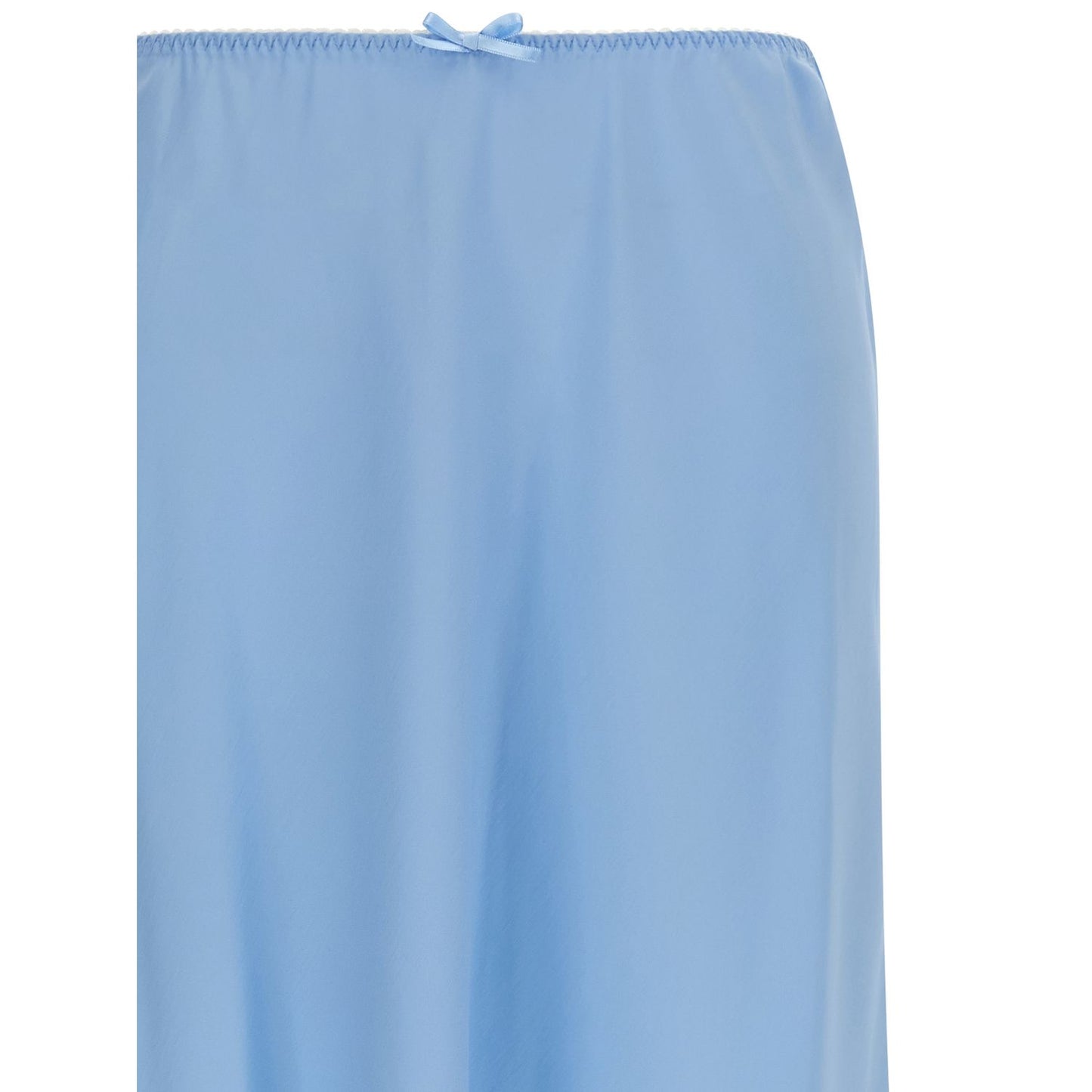 Moschino Blue Acetate Midi Skirt