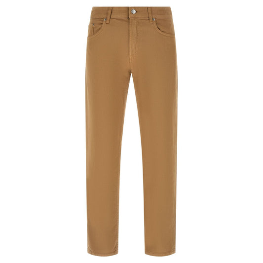 Department 5 Beige Cotton Straight-Leg Jeans