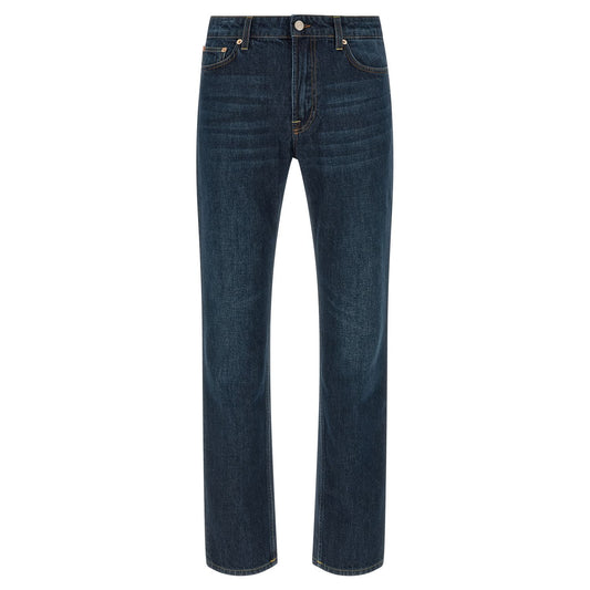 Department 5 Blue Cotton Straight-Leg Jeans