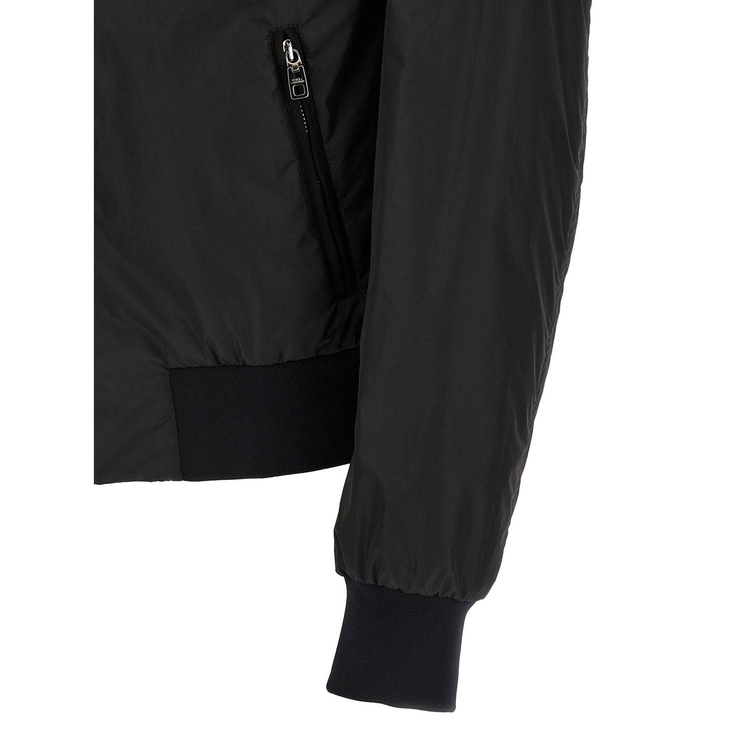 Dolce & Gabbana Black Polyamide Bomber