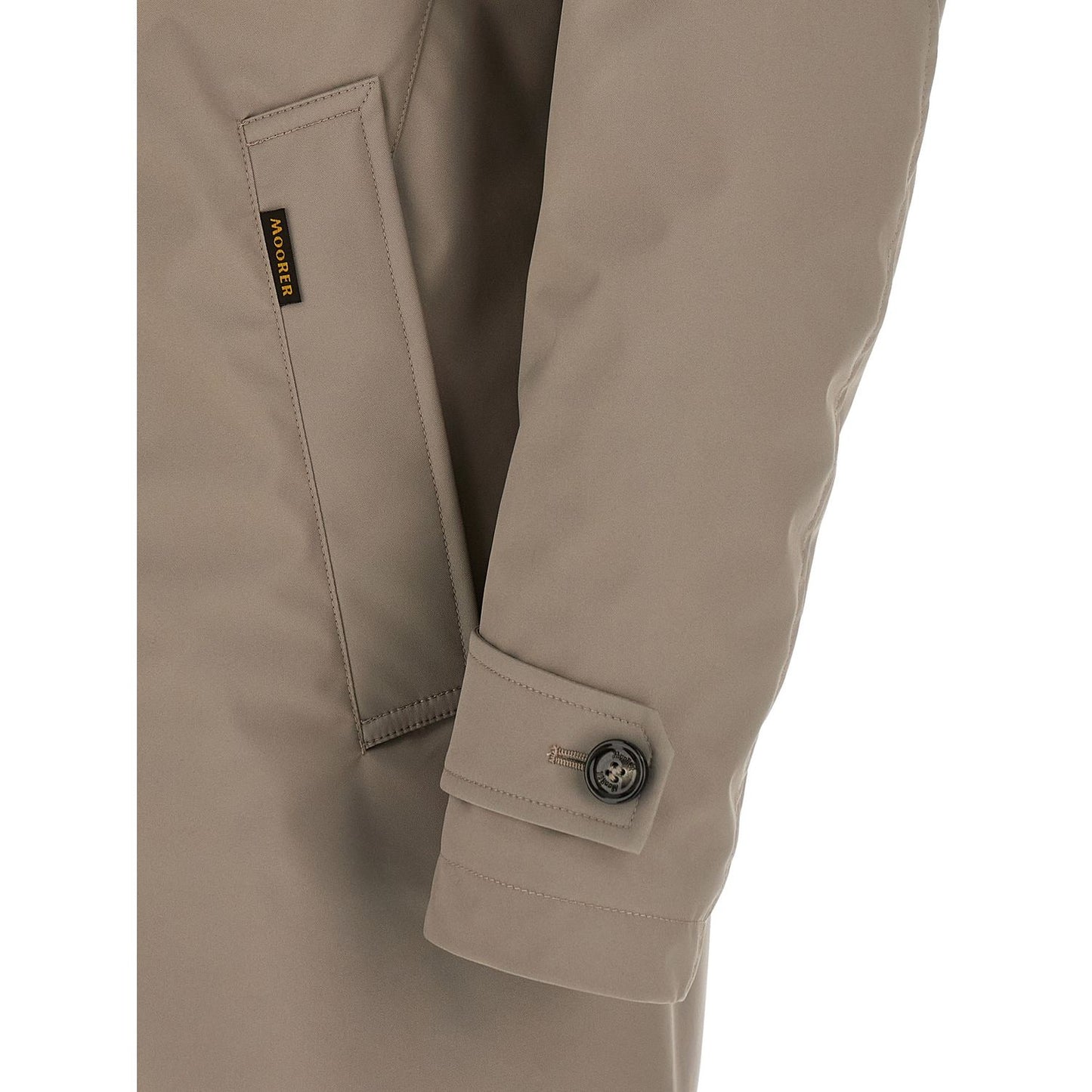 MooRER Gray Polyester Shell Jacket