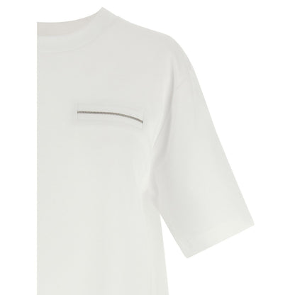 Peserico White Cotton T-Shirt
