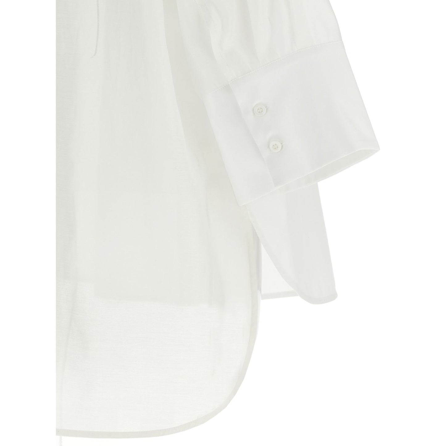 Peserico White Cotton Blouse