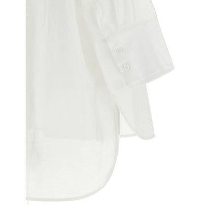 Peserico White Cotton Blouse
