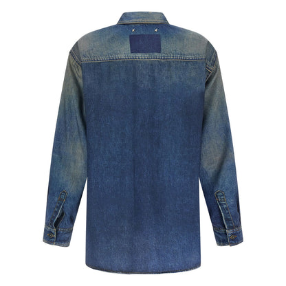 Golden Goose Blue Polyester Blouse