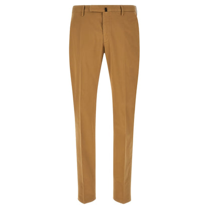 Incotex Brown Cotton Casual Pants