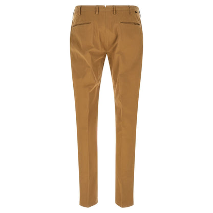 Incotex Brown Cotton Casual Pants