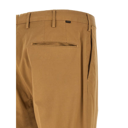 Incotex Brown Cotton Casual Pants