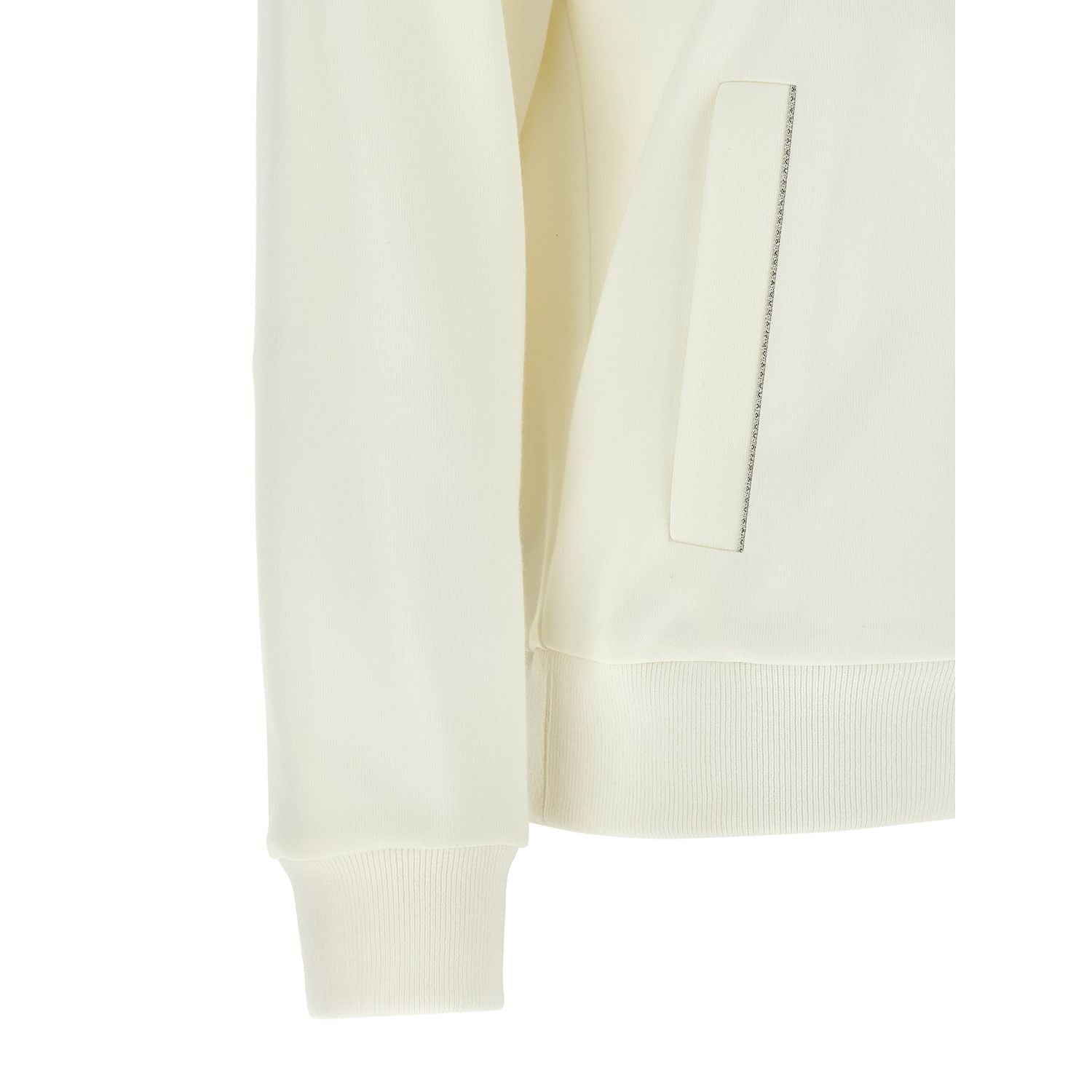 Peserico White Cotton Sweatshirt