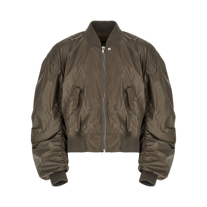 Rick Owens Gray Nylon Bomber