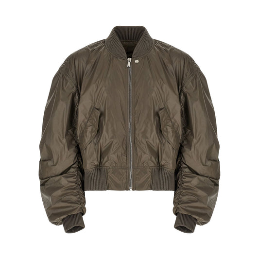 Rick Owens Gray Nylon Bomber
