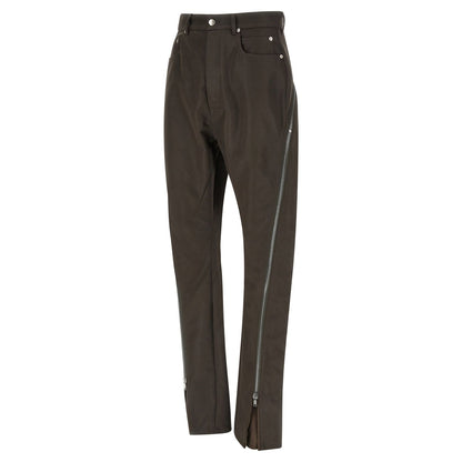 Rick Owens Brown Cotton Casual Pants