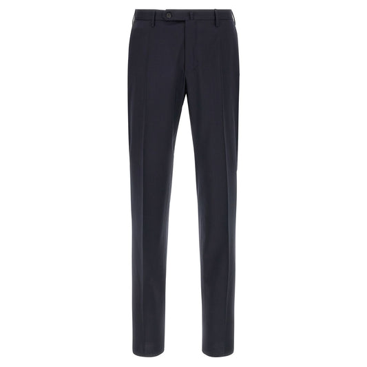 Incotex Blue Virgin Wool Dress Pants