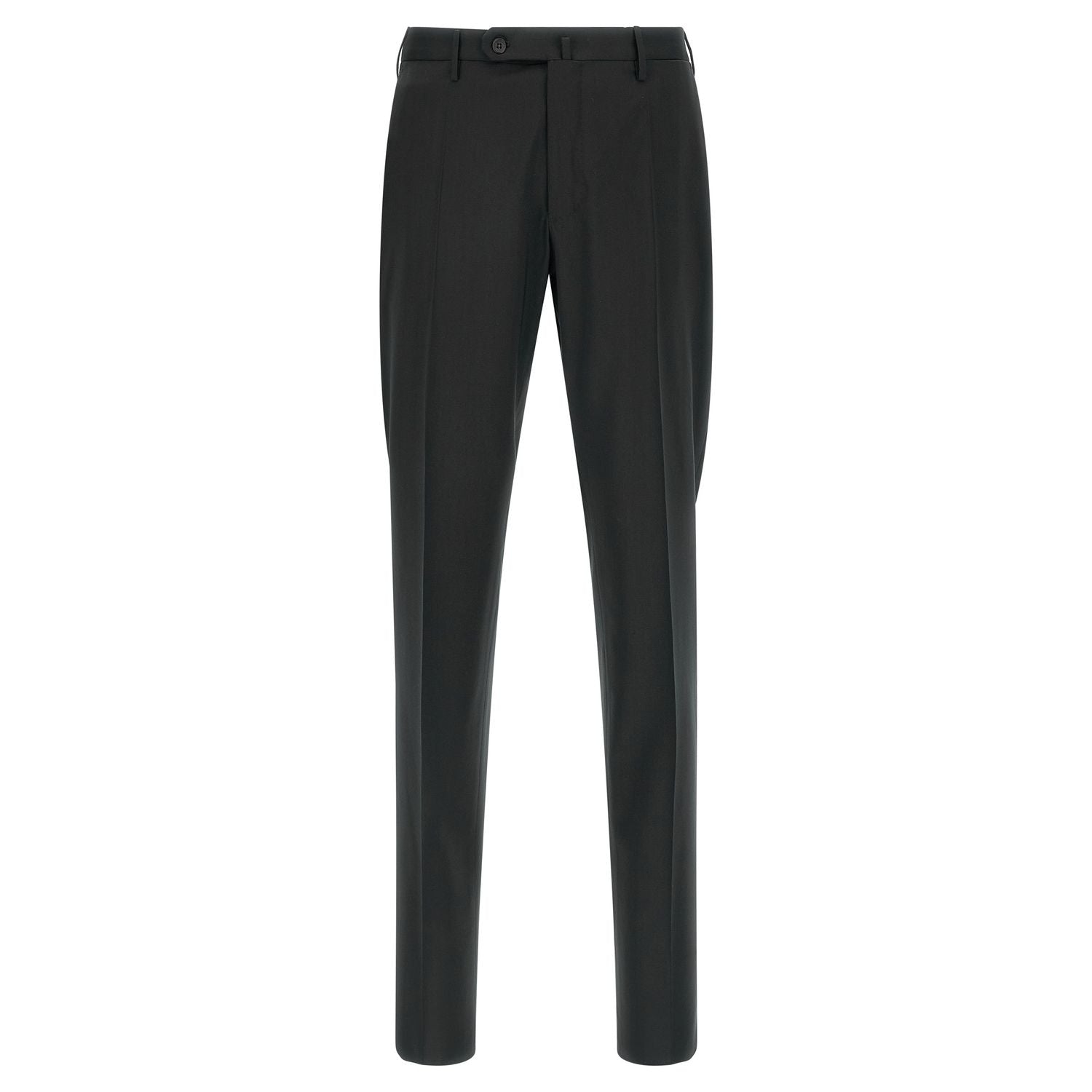 Incotex Black Virgin Wool Dress Pants
