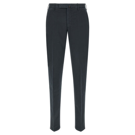 Incotex Blue Cotton Casual Pants