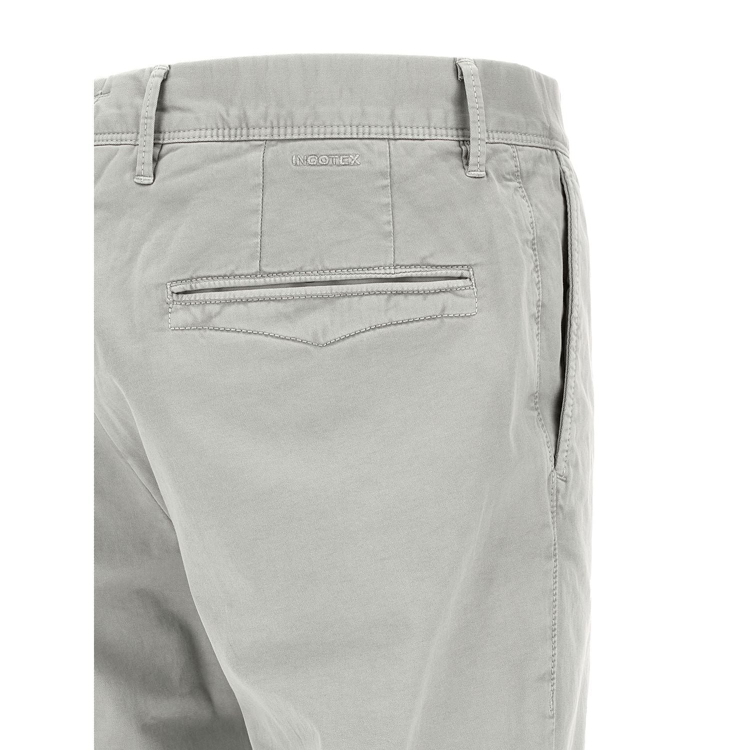 Incotex Gray Cotton Casual Pants