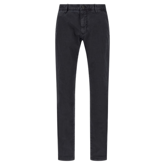 Incotex Blue Cotton Casual Pants