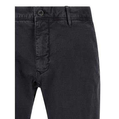 Incotex Blue Cotton Casual Pants