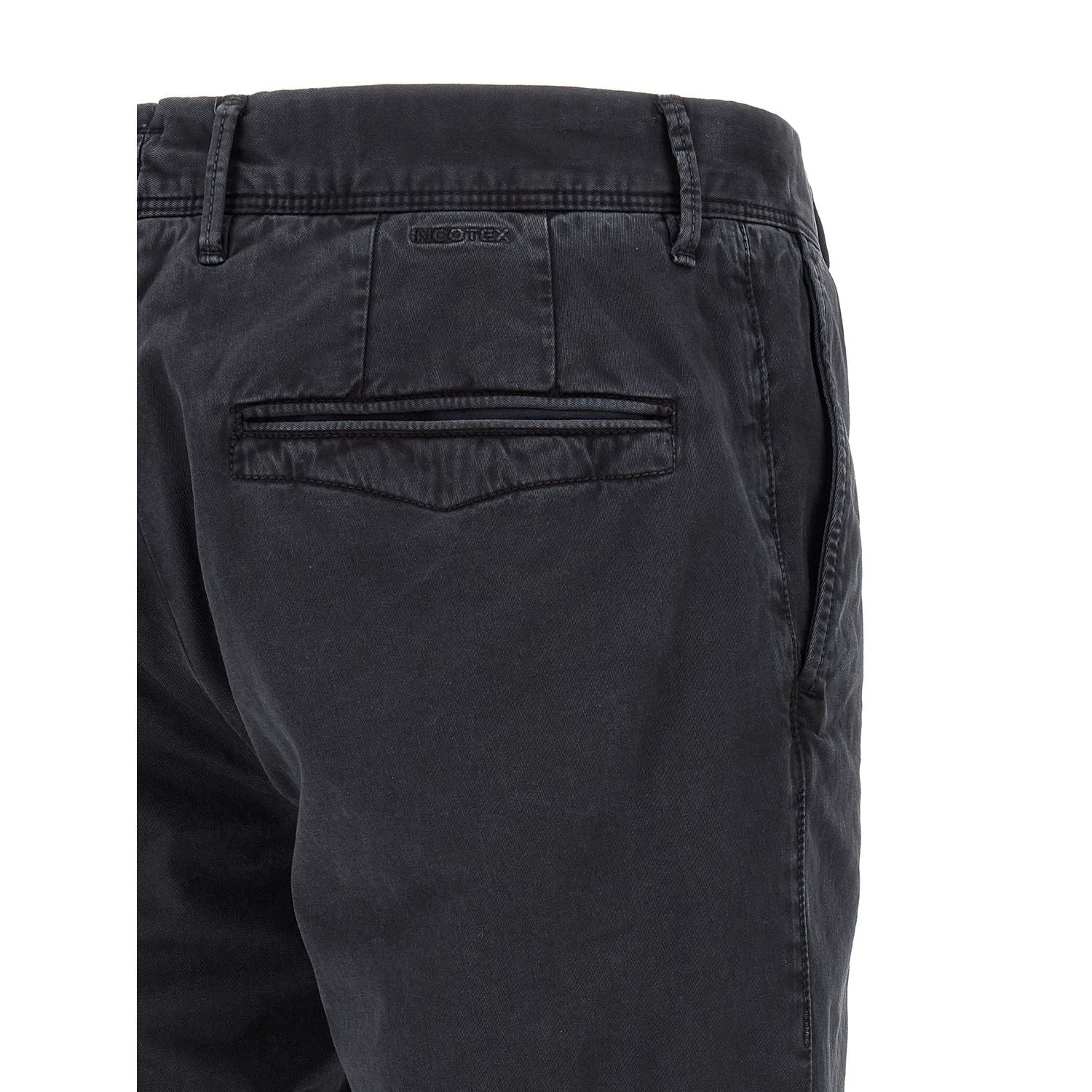 Incotex Blue Cotton Casual Pants