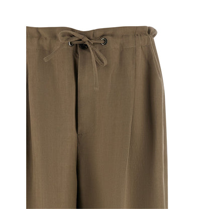 Brunello Cucinelli Beige Viscose Casual Pants