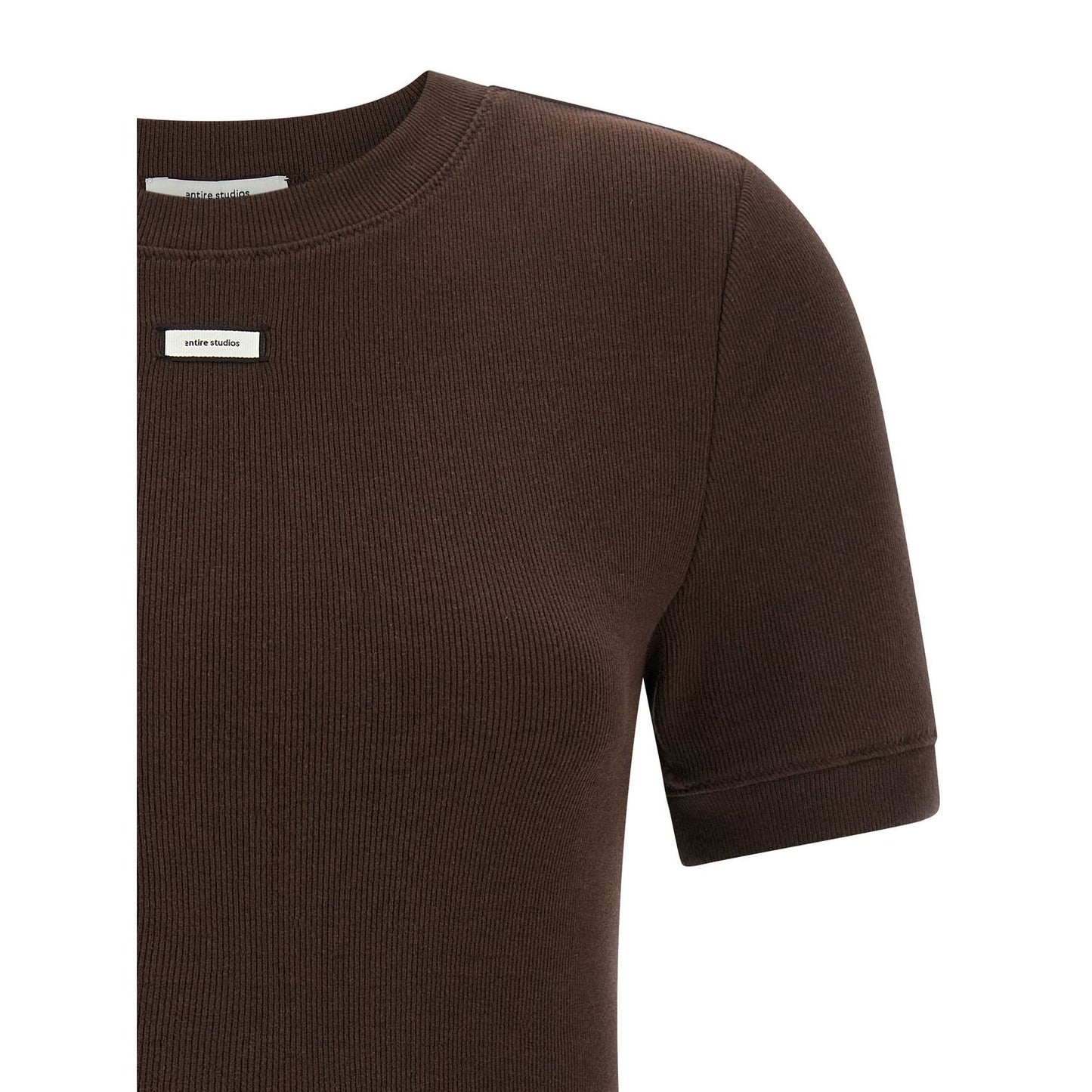 Entire Studios Brown Cotton T-Shirt
