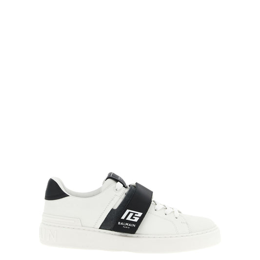 Balmain Bicolor Calfskin Low Top Sneakers