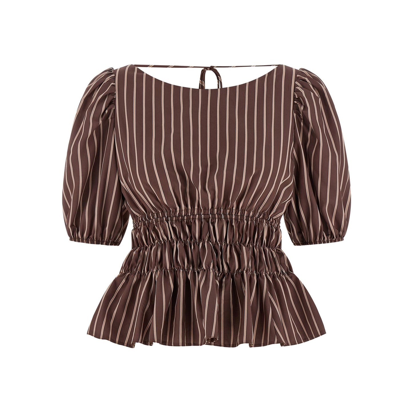 PINKO Brown Viscose Pattern Shirt