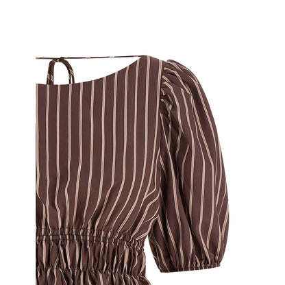PINKO Brown Viscose Pattern Shirt