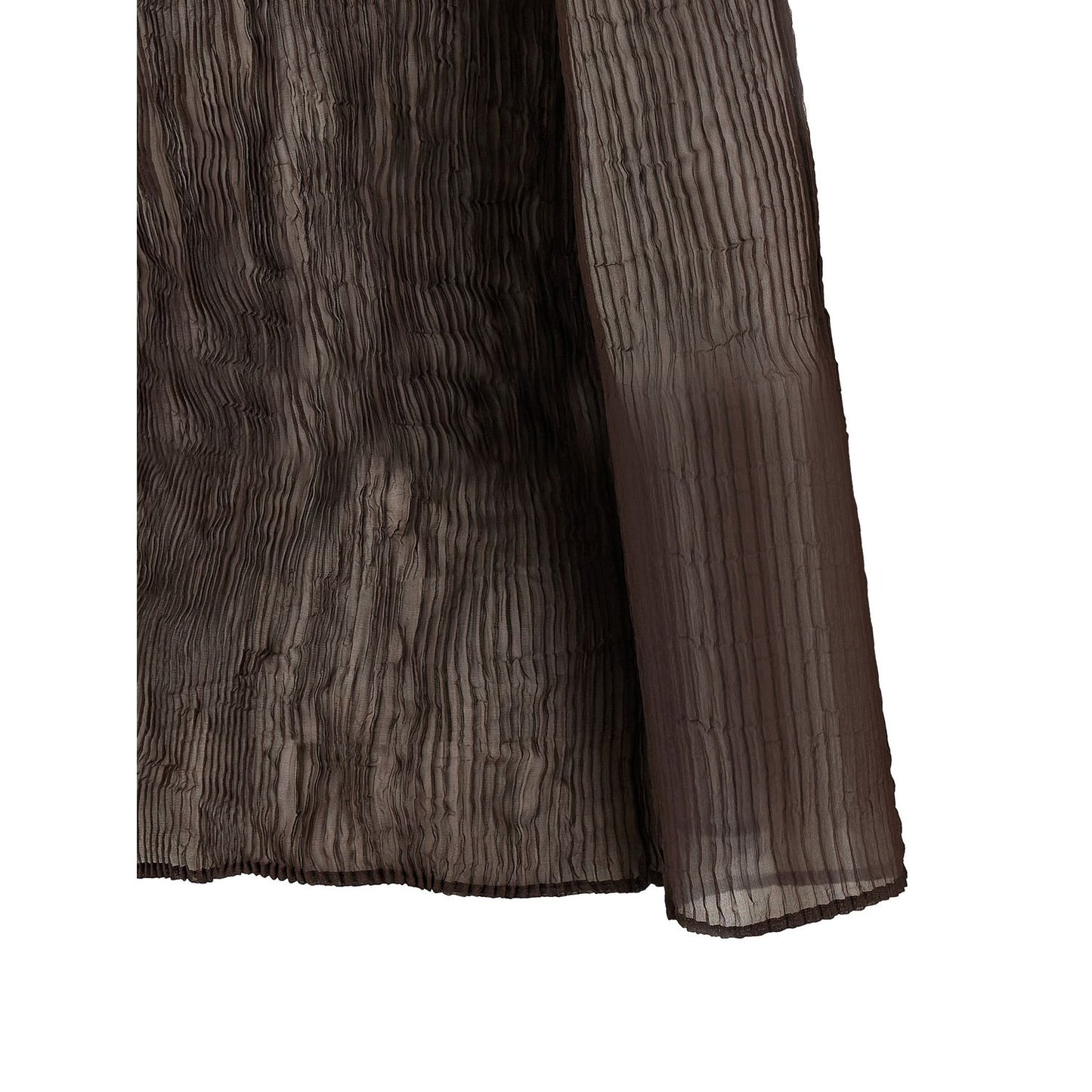 Issey Miyake Brown Polyester Blouse
