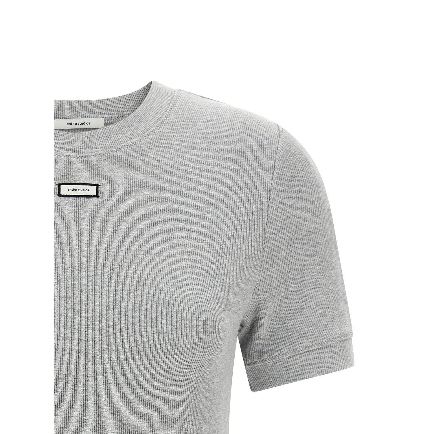 Entire Studios Gray Cotton T-Shirt