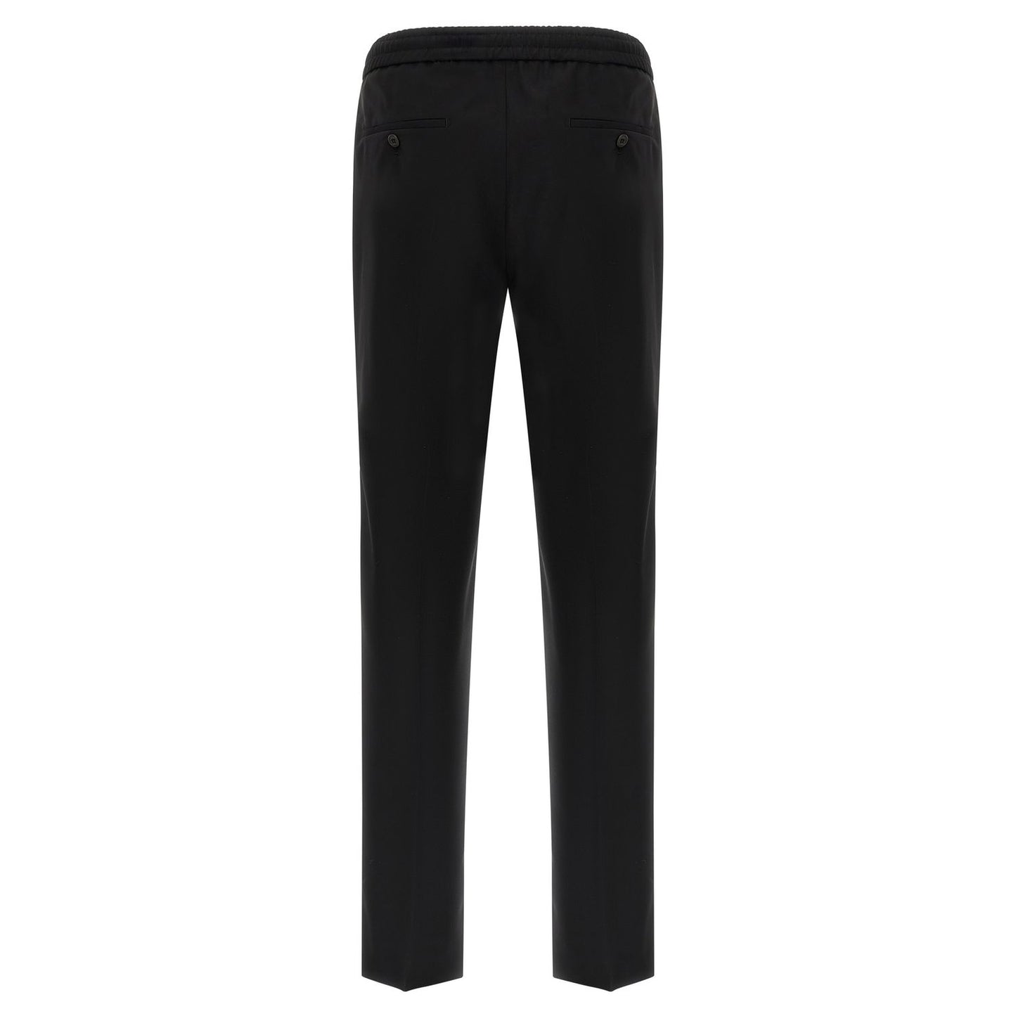 Incotex Black Virgin Wool Casual Pants