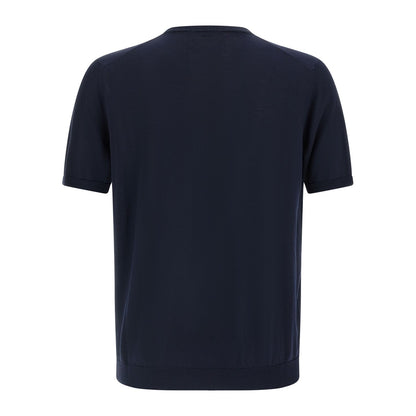 Roberto Collina Blue Cotton Cardigan