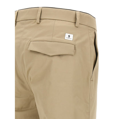 Department 5 Beige Cotton Cropped Pants