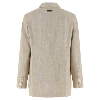 Peserico Beige Viscose Blazer